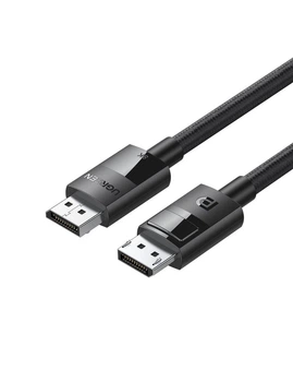 Кабель Displayport 1.4 UGREEN DP114 8k DP-DP 8K 60 Гц 4K 144 Гц и 1080P 240 Гц HD черный в оплетке 2 м (80392)