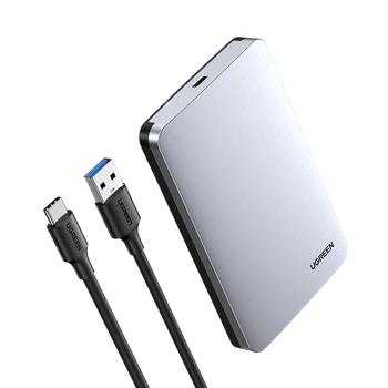 Корпус карман для жестких дисков UGREEN USB 3.1 Gen 2 Hard Drive Enclosure 2.5" SATA to USB 3.1 (CM300)