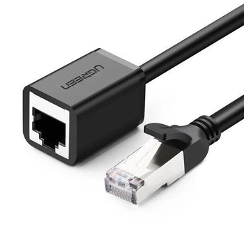 Подовжувач мережевого кабелю RJ45 UGREEN NW112 Ethernet кабель подовжувач Cat 6 FTP 1000 Мбіт/с 3 м Black (11282)