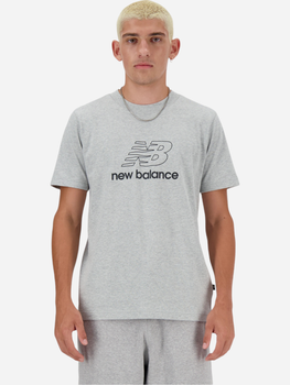 Koszulka męska bawełniana New Balance NBMT41906AG XL Szara (196941812625)