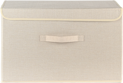 Ящик для хранения с крышкой МВМ MY HOME TH-07 XL Кремовый (TH-07 XL CREAM)