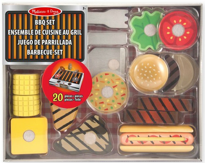 Zestaw zabawek Melissa & Doug 19280 Drewniany grill 20 szt (0000772192804)