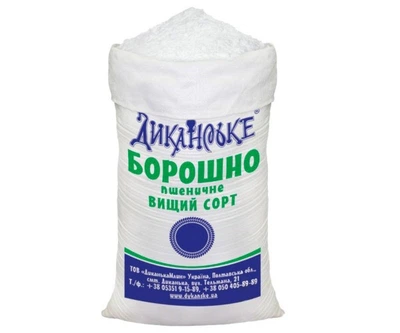 Мука пшеничная высшего сорта Диканское мешок 25 кг