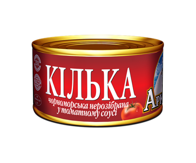 Кілька чорноморська нерозібрана у томатному соусі Арктика 230 г