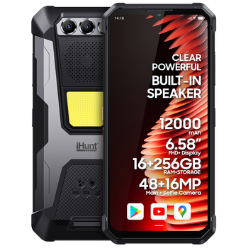 Протиударний телефон захищений cмартфон iHunt Titan Music P22000 ULTRA – 12000м/Аг, 16/256 Гб, IP68, камера нічного бачення