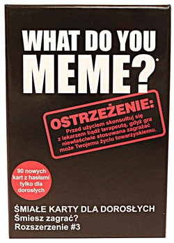 Настільна гра Epee What Do You Meme? Додаткова упаковка № 3: сміливі карти для дорослих (5905896600752)