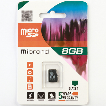 Карта памяти Mibrand, без адаптера (MICDC4/8GB)