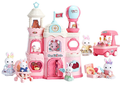 Domek dla lalek Woopie Bunny Villa z figurkami (5906280650162)