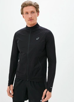 Спортивна вітровка для бігу чоловіча ASICS Ventilate Jacket 2011A785-001 Performance Black M