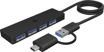 USB-хаб Icy Box USB 3.2 Type-C/Type-A  - 4 x USB 3.2 Type-A (IB-HUB1424-C3)