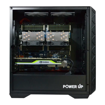 Двухпроцессорная рабочая станция PowerUp #465 Xeon E5 2690 v4 x2 / 128 GB / SSD 1TB / NVIDIA Quadro RTX5000 16GB для 3D моделирования видеомонтажа рендеринга для инженеров и архитекторов