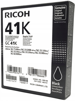 Tusz do drukarek Ricoh GC41HK Black (4961311866661)