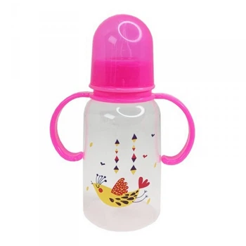 Бутылочка для кормления с ручками MGZ-0205(Pink) 150 мл