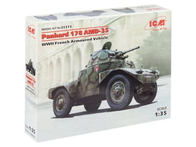 Сборная модель ICM Panhard 178 AMD-35, Французский бронеавтомобиль 2 Мировой войны 35373