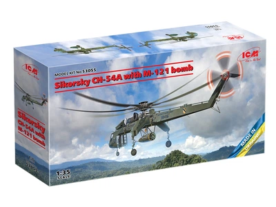 Сборная модель ICM Sikorsky CH-54А Tarhe с бомбой М-121 53055