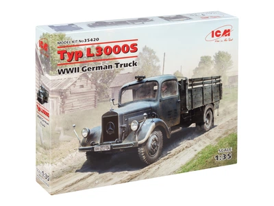 Сборная модель ICM Typ L3000S, Немецкий грузовой автомобиль 2 Мировой Войны 35420