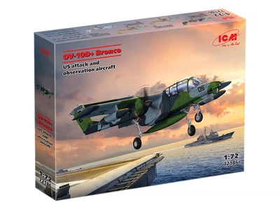 Сборная модель ICM OV-10D+ Bronco, американский штурмовик и самолет наблюдения 72186