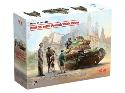 Сборная модель ICM FCM 36 с французским танковым экипажем 35338