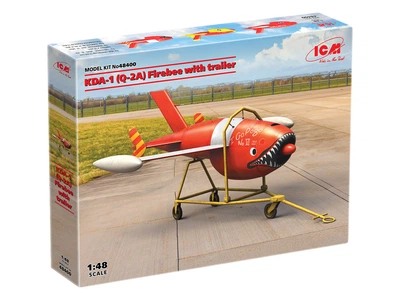 Сборная модель ICM Q-2A AQM-34B Firebee с тележкой 1 самолет и тележка 48400
