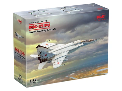 Сборная модель ICM МиГ-25ПУ, Советский учебный самолет 72178
