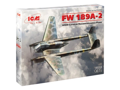 Сборная модель ICM FW 189A-2, Немецкий самолет-разведчик 2 Мировой войны 72292