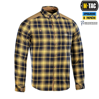 Рубашка M-Tac Redneck Shirt Navy Blue/Yellow Размер M/R