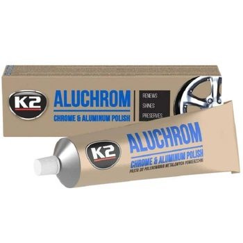 Паста для полировки хромированных деталей K2 Aluchrom 120г K0031