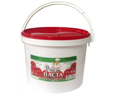 Томатная паста 25% Традиционная TM "Кухар Рішельє" 4900 g