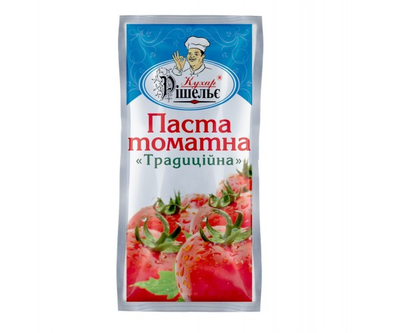 Томатна паста "Традиційна" 25% 70 г «Кухар Рішельє»