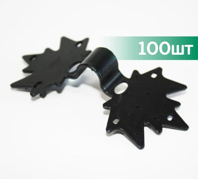 Клипсы для затеняющей сетки Profi Кленовый лист 100шт Чёрные