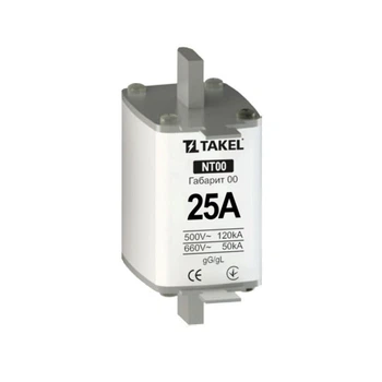 Плавка предохранителя NT00 25А TAKEL