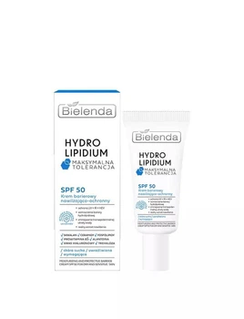 Увлажняющий и защитный барьерный крем Bielenda SPF50 Hydro lipidium 30 мл