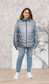 Демісезонна куртка Lady Prestige П92 56 сіра