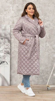 Демісезонне пальто Lady Prestige П75 48 пудра