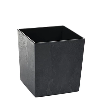 Горщик для квітів Lamela Juka ECO recycled 25 см. Чорний бетон