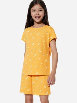 Подростковый летний комплект (футболка + шорты) для девочки Uniqlo 752312060 140 см Желтый (1159811400)