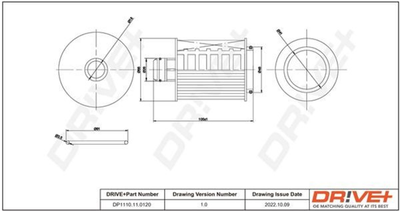 Масляный фильтр Drive+ Opel 2.0 CDTI 08- (DP1110.11.0120)