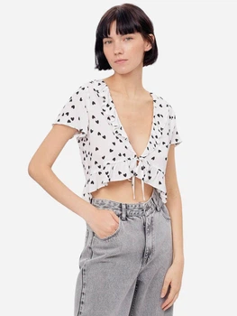 Топ жіночий Bershka 5907168250a L Білий (KC1000000038797)