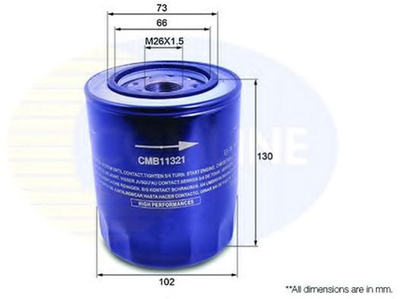 Масляный фильтр Comline Hyundai, Kia, Mazda, Mitsubishi (аналог WL7154/OC274) (CMB11321)