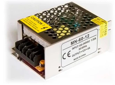 Блок питания Compact LED Technologies PSС12VDC-5A-60W 85–264 V AC > 12 V DC 5 A 60 Вт 85×58×37 мм корпус металл вес 0,65 кг