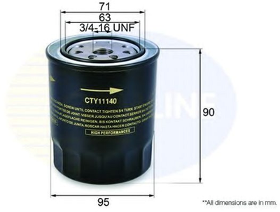 Масляный фильтр Comline (аналог WL7113/OC133) (CTY11140)