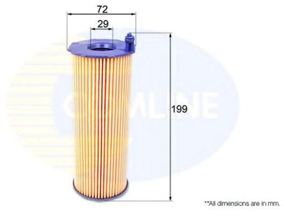 Масляный фильтр Comline Audi, Porsche, VW (аналог WL7486/OX196/3D) (EOF244)