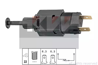 Выключатель датчик стоп сигнала CHEVROLET SPARK, LAND ROVER, MG MG, KW (510050)