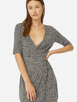 Платье на запах короткое летнее женское Stradivarius 6379638550a S Комбинированное (KC1000000038846)