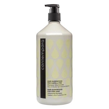 Шампунь для объема тонких волос с маслом облепихи и огурца Contempora Fine Hair Volumizing Shampoo, 1000 мл
