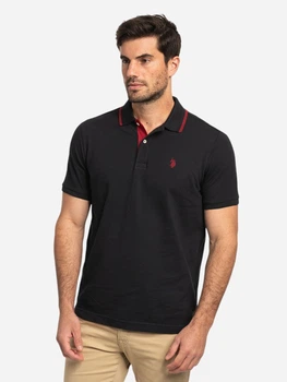 Поло довге чоловіче U.S. Polo Assn 118716-EE00A(Black) M Чорне (786665360108)