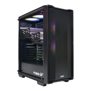 Сервер двухпроцессорный TOWER PowerUp #60 Xeon E5 2699 v4 x2 / 256 GB / HDD 6 TB / SSD 512GB х2 Raid / Int Video сборка для бухгалтерии документооборота хранения данных работы с 1С