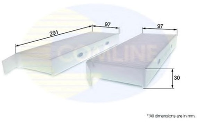 Фільтр салону Comline (аналог WP9318/LA428/S) Citroën, Peugeot (EKF170)