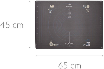 Силіконовий килимок La Cucina для випікання сірий (5902973421071)