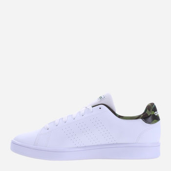 Sneakersy męskie adidas Advantage Base GW9283 42.5 Biały/Ciemnozielony (4065426890570)